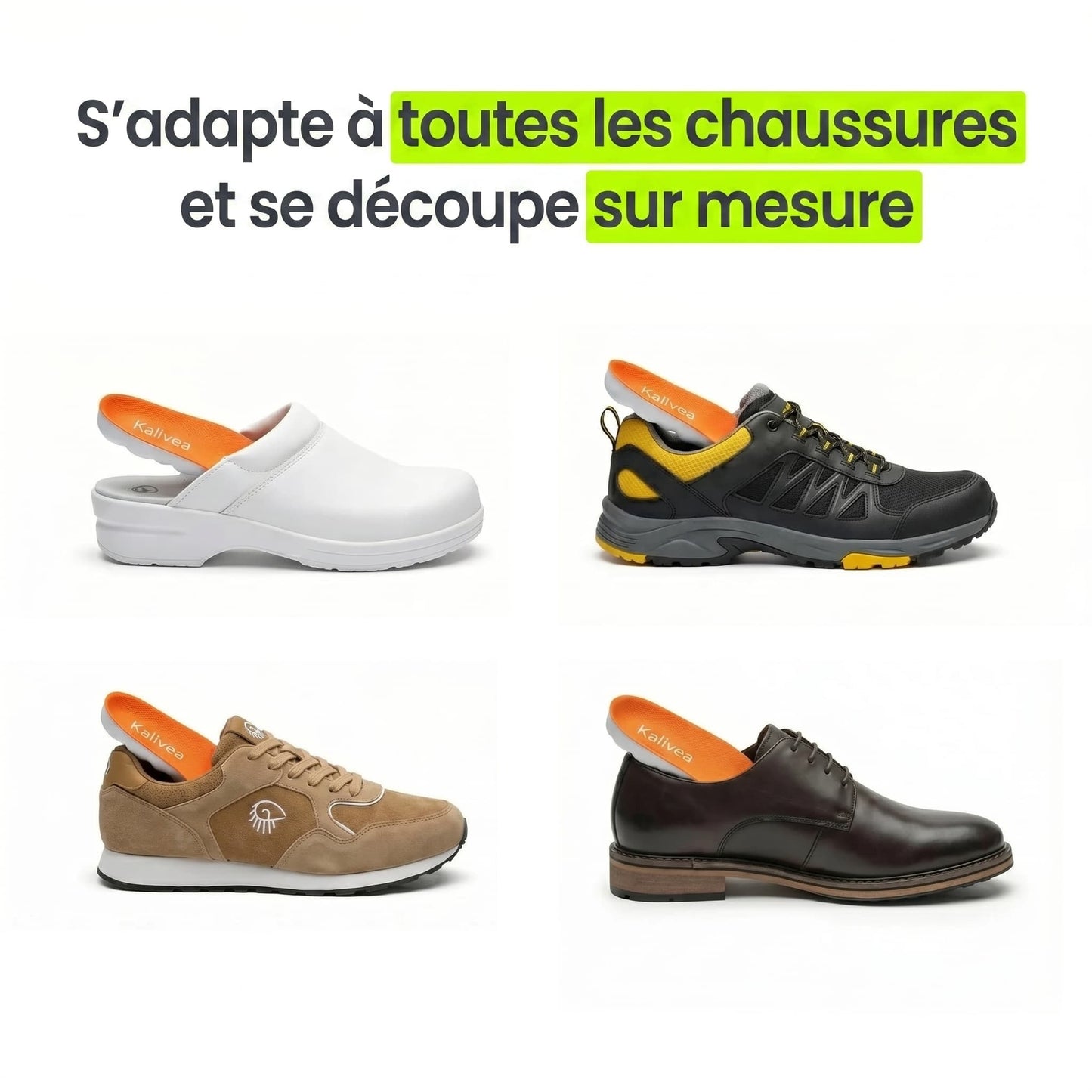 SoléCalm™ Semelles de soulagement pour douleurs de talon & fasciite plantaire